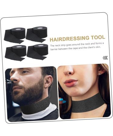 Frcolor 4 Rollen Hairdressing Salon Paper - Neck Strips for Hair Styling & Coloring Tools 10.5x7cm Black - International Shipping Available - Buy Online on GoSupps.com