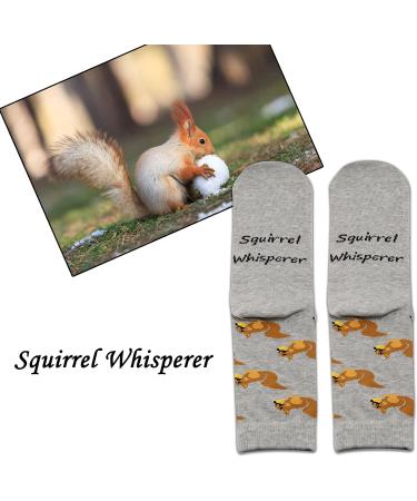 PXTIDY Funny Squirrel Whisperer Socks Gift for Squirrel Lovers Feeder Animal Squirrel Gift Socks for Squirrel Fans 00 SquirrelÂ Whisperer - Buy Online on GoSupps.com