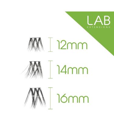 LAB Extensions DIY False Eyelashes | Sleek Style Cluster Lashes - Salon-Quality Invisible Band Soft & Reusable Cruelty-Free in 3 Lengths - Buy Online on GoSupps.com
