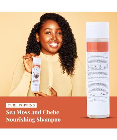 NaturAll Sea Moss & Chebe Shampoo 8.5 Oz | Nourishing Silicone-Free & Sulfate-Free Wash & Go Shampoo for All Hair Types - Buy Online on GoSupps.com