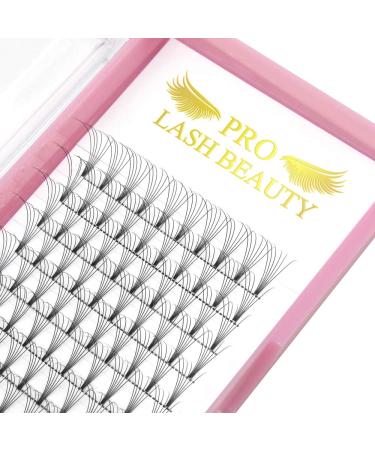 Pre Made Fan Eyelash Extensions 6D-C-0.10-12mm Short Stem Premade Fans Eyelash Extension Pre Fanned Russian Volume Lashes 0.07 0.10 Lash Extensions (6D-C-0.10-12) 12 mm 6D-C-0.10