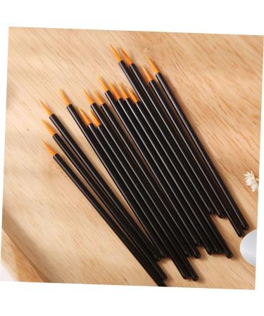 Mipcase 200 pcs Pro Delicate up Eye Eyeliner Refined Girls Fiber Fine Nylon Brush Tools 9x6.5cmx2pcs Blackx2pcs - Buy Online on GoSupps.com