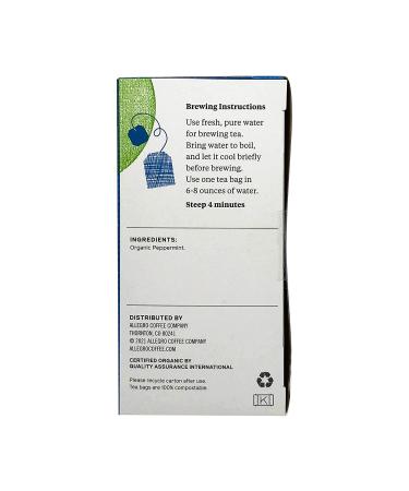 Allegro Tea Organic Northwest Peppermint Tea Bags - 20 ct | Pure and Refreshing - Buy Online on GoSupps.com