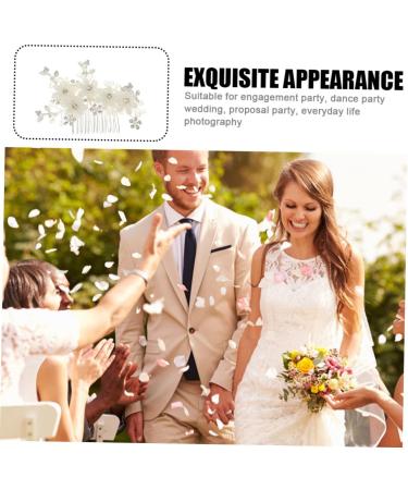 MAGICLULU Side Comb Wedding Hair Accessories for Brides Wedding Bride Hair Comb Bridal Headpiece Hair Combs for Women Accessories Bride Insert Comb Bridal Hair Accessories Bride Hair Jewelry - Buy Online on GoSupps.com