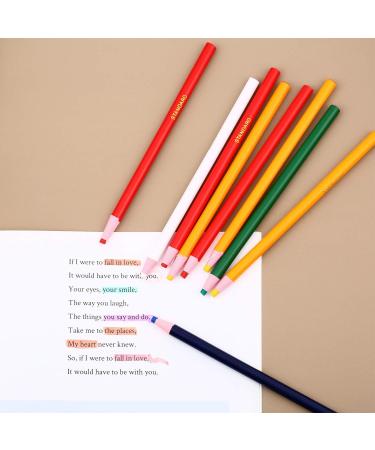 Outus 24 Pieces Peel-Off China Markers - Colorful Grease Pencil Crayons for Wood, Glass, Garments, Metal, Fabrics, Porcelain, Film, Paper - Buy Online on GoSupps.com