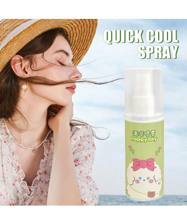 Cool Down Spray - Instant Cooling Spray Reduce Skin Temperature Small Spray | 80ml Waters Peppermint Cooling Spray Mist Lightweight Skin Refreshing Sprayer for Men Women Outdoor Activities - Buy Online on GoSupps.com