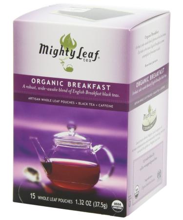 Mighty Leaf Organic Breakfast Black Tea 15 Pouches x3 - 1.32oz - Buy Online on GoSupps.com