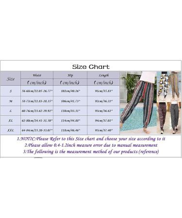 Women's Loose Summer Bohemian Harem Beach Pants - Light Elastic Waist Casual & Yoga Trousers - Buy Online on GoSupps.com