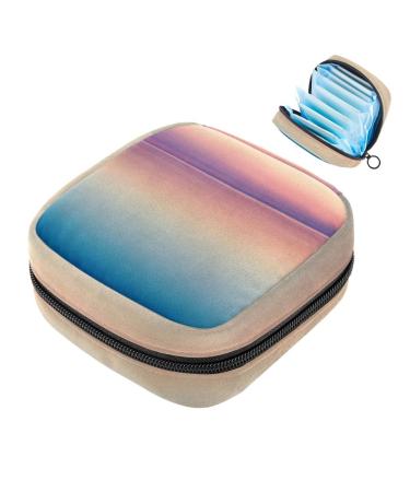 Storage bags for women's tapes with sea patterns large menstrual cup pocket with zipper periodic inserts bags panty lores tampons for girls and women multi-colored 10