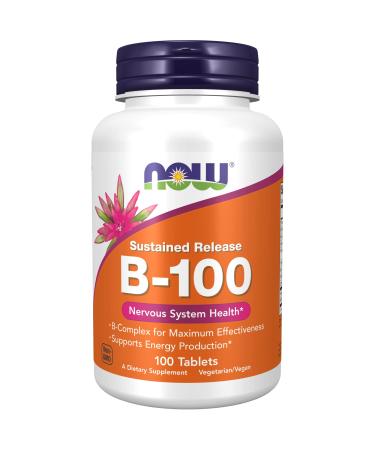 Now Foods B-100 Sustained Release 100 Tablets