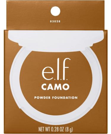 e.l.f. Camo Powder Foundation Tan 450 N 8g - Primer-Infused, Buildable, Long-Lasting Coverage - Buy Online on GoSupps.com
