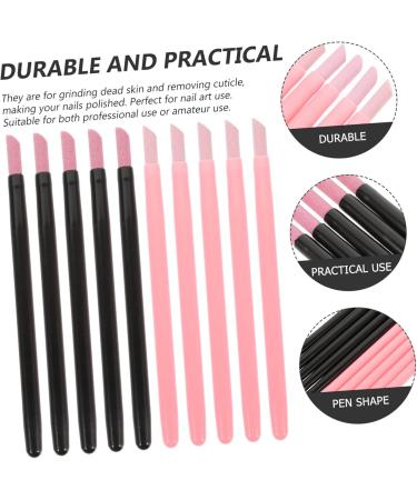 HAPINARY Cuticle Pusher 2 Sets Nail Quartz Pen Single-headed Manicure Pen Pumice Nail File Nail Polish Pen Nail Art Sculpture Pen Nail Art Pen Cuticle Cleaner Pp Exfoliating Sanding Pen - Buy Online on GoSupps.com