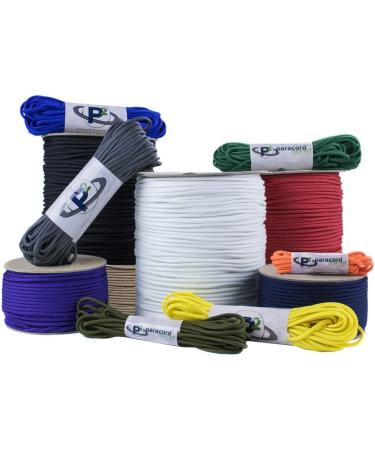 Paracord Planet Type III 550 Paracord Nylon - Black | Multiple Sizes & Colors | 550 LB Strength | 100 feet - Buy Online on GoSupps.com