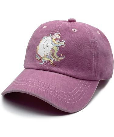 NVJUI JUFOPL Girls' Cute Unicorn Hat - Adjustable Baseball Cap for Kids (Ages 3-11) in Pink - Buy Online on GoSupps.com