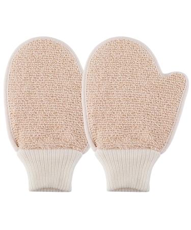Cabilock 2pcs Body Scrubber Gloves Sponges for Bathing Sponges for Cleaning Loofah Glove Towel Back Scrubbing Loofah Exfoliating Scrubber Bath Mitt Exfoliating Gloves Bath Ball Human Body