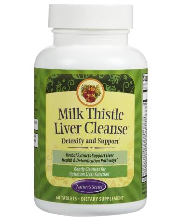 Nature's Secret Ultimate Liver Cleanse Dietary Supplement Tablets 60-Count Bottles (Pack of 2)