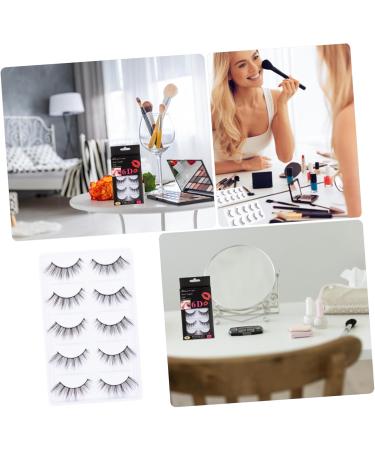 minkissy 5 Pairs False Eyelashes Eyelash Elf Eyelashes Cosmetic Eyelashes Fluffy Volume Lashes False Lashes Wispy Eyelashes Reusable Eyelashes 3d Make up Artificial Fiber Tool - Buy Online on GoSupps.com