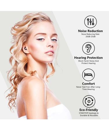 Buy Reusable Noise Cancelling Ear Plugs for Sleeping Concerts & Raves | Best Earplugs to Block Snoring & Enhance Focus - 20dB Protection - Buy Online on GoSupps.com