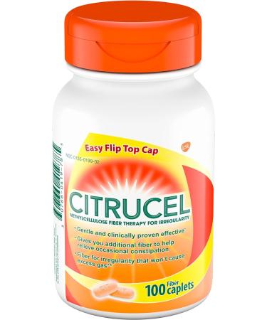 Citrucel Caplets Fiber Therapy for Occasional Constipation Relief, 100 count - Buy Online on GoSupps.com