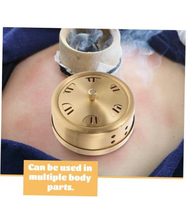 Healeeved 5er-Box Smoke-Free Moxibustion Tool Set - Adjustable Copper Moxa-Stick Container 5PCs Golden Moxibustion Box for Home Use - Buy Online on GoSupps.com