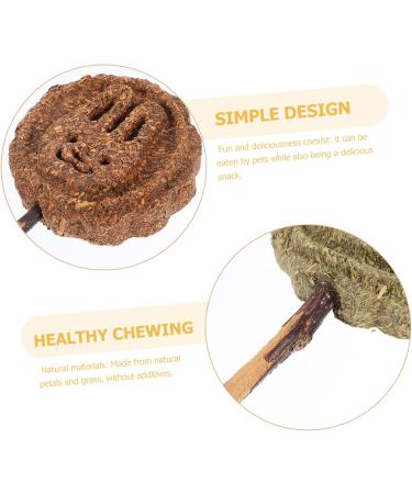 Hohopeti 10pcs Pet Lollipop Pet Chewing Sticks Hamster Chewing Playthings Guinea Pig Chew Plant - Buy Online on GoSupps.com