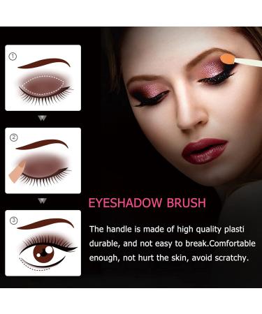 MUSISALY 100pcs Double Ended Eyeshadow Brush Eyeshadow Brush Sponge Double-sides Eye Brush Green Emulsion - Buy Online on GoSupps.com