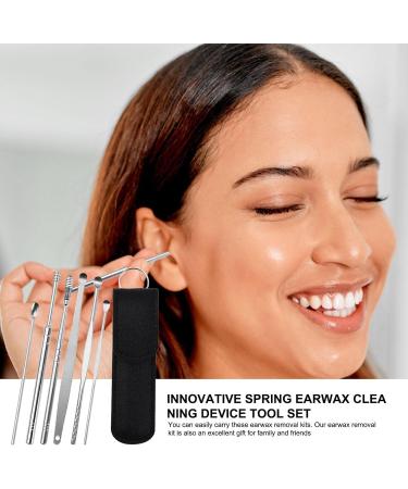 YUAB Earwax Cleaner Tool Set - Stainless Steel Removal Tools for Effective Ear Wax Cleaning - Includes PU Bag Gift - Ideal for Family and Friends - Buy Online on GoSupps.com
