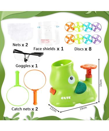 Flying Saucer Toy Set - Best Flying Slice Launcher & Disc Shooter Toys for Kids & Family Fun - Buy Online on GoSupps.com