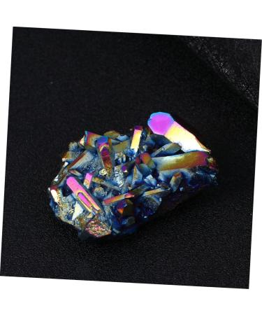 Shop Beaupretty Crystal Cluster Adornment - Titanium Coated Amethyst & Bismuth Natural Gemstone Desktop Decor | International Shipping - Buy Online on GoSupps.com