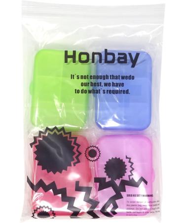 Honbay 4PCS Waterproof Pill Organizer Box - 6 Compartments for Daily & Travel Use - International Shipping Available - Buy Online on GoSupps.com