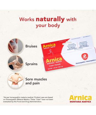 Nartex Arnica Montana Ointment - 1.05 oz Tube | Pain Relief & Natural Healing | Buy Worldwide - Buy Online on GoSupps.com