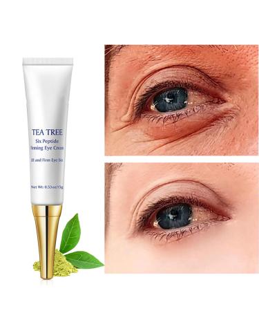 Anti-Aging Eye Cream for Dark Circles & Puffiness | Tea Tree & Six Peptides - 15g - Buy Online on GoSupps.com
