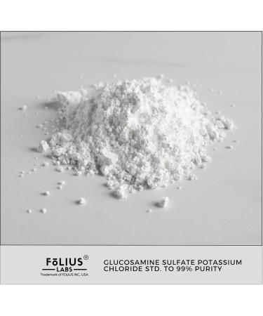 FOLIUS LABS Glucosmine Sulfate Potassium Chloride 750mg for Healthy Joints Bones and Cartilage Joint Support Supplement for Men and Women (120 Capsules) - Buy Online on GoSupps.com