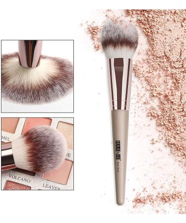 18 PCS Professional Makeup Brush Set - Travel Kabuki Face Powder & Eye Shadow Brushes with Case - Champagne - Buy Online on GoSupps.com