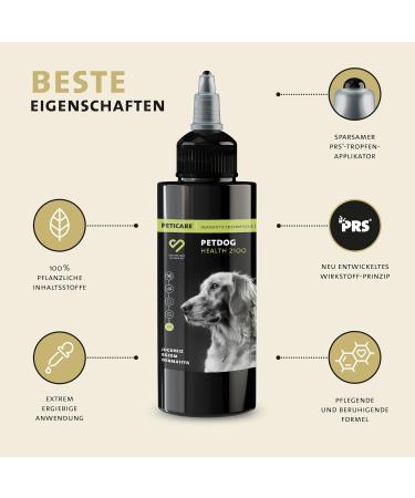 Peticare PetDog Health 2100 Eczema Care for Dogs | For Atopic Dermatitis etc. | Effectively relieves itching and supports the regeneration process | PRS System - Buy Online on GoSupps.com