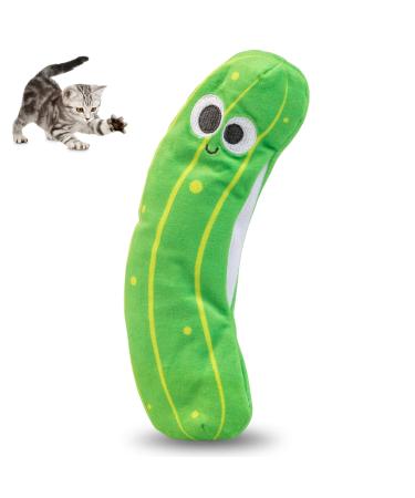 Pet Craft Supply Flipper Flopper Interactive Electric Realistic Flopping Wiggling Moving Fish Potent Catnip and Silvervine Cat Toys Wiggle Pickle