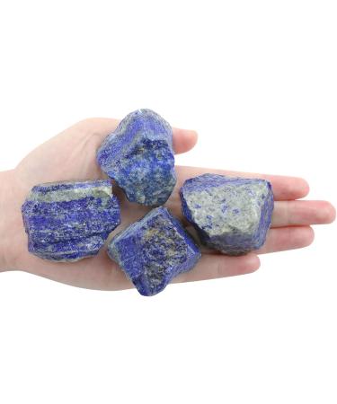 Xiannvxi 2 Blue Sodalite Gemstones Healing Crystals Set | 100% Natural Water Stones for Enhanced Wellness - 4pcs C-Blue Sodalite (0.55lb) - Buy Online on GoSupps.com