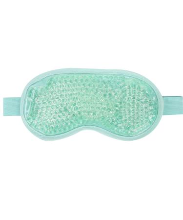 Anti Fatigue Gel Beads Eye Patch Hot Cold Compress Eye Patch for Eye Relaxing Reusable Cooling Eye Mask for Dry Eyes Practical Eye Masks for Dark Circles and Puffiness (Green)