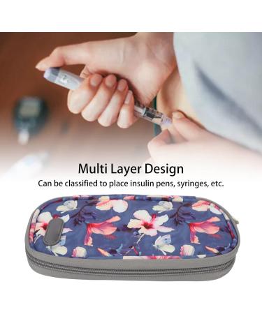Portable Insulin Cooler Bag for Diabetic Travel - Begonia Flower Design - Buy Online on GoSupps.com