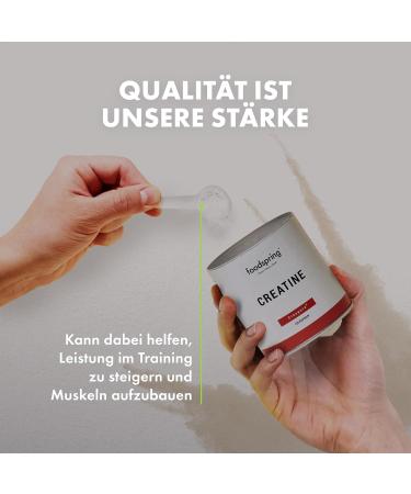 Foodspring Creatine Powder - Pure Monohydrate for Muscle Building & Strength | Vegan Dye-Free 150g - Buy Online on GoSupps.com