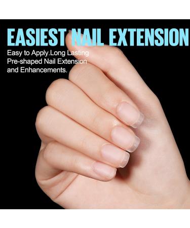 Tomicca Square Ultra Short Nail Tips - 450 Pieces Soft Gel Full Cover Pre-Shaped Matt Art Gelly Tips for Geln gel - Perfect for International Shipping - Buy Online on GoSupps.com