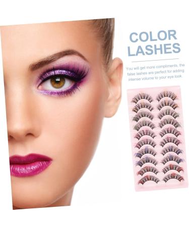 Beaupretty 10 Pairs Dd Volume False Eyelashes Colored Eyelash Cosmetic Eyelashes Eyelash for Makeup 25 Mm Lashes False Eyelashes Natural Look False Lashes Fluffy Miss Dense Set - Buy Online on GoSupps.com