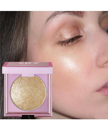 Face Highlighter | 8g Water Resistant Eyelids Highlighting Powder | Long Wear Cosmetics for Collarbone Body Arms Legs Brightening Highlighter for Easter Tmay #03 - Buy Online on GoSupps.com