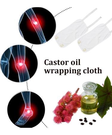 Adjustable Reusable Castor Oil Pack Wrap Kit - 2PC Lickproof for Knee Calves Elbow Wrist | Fast International Shipping - Buy Online on GoSupps.com
