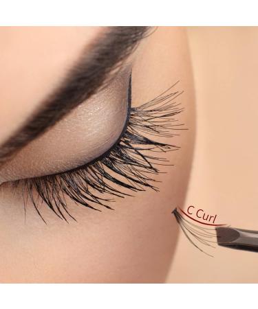 DIY Eyelashes Set - 8-12mm Mix Cluster False Eyelashes | 0.07mm C Curl | No Glue Eye Makeup - Buy Online on GoSupps.com