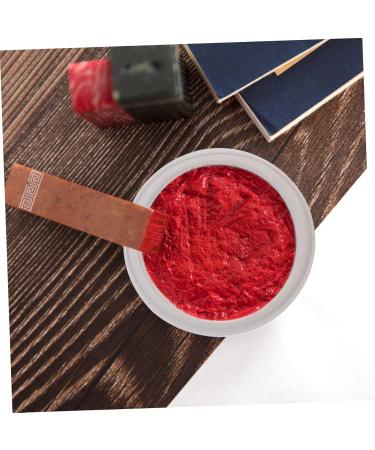 Didiseaon Ink Pad Box Red Paste Ink Ceramics to Paint Craft Ink Pad Travel Jars for Creams Ceramics Cosmetic Containers Travel Containers for Creams White Seal Powder Bottle - Buy Online on GoSupps.com