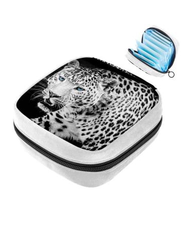 GIAPB Sanitary Napkin Storage Bag Period Bag Tampon Bag Makeup Bag Pad Pouch Animal Leopard Color843