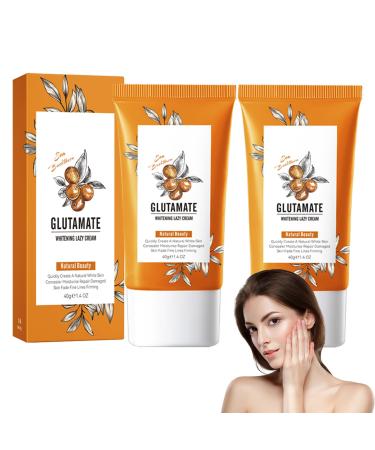 Cr me claircissante Multi-actions L'argousier Et Glutamate Hydratation Intense Texture L g re Pour Une Peau Douce Et Lumineuse Pour Tous Types De Peau (2 PCS)