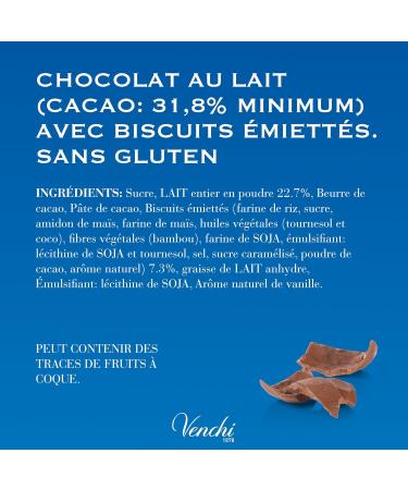 Venchi - uf en Chocolat Saveur Chocolat au Lait avec P pites de Biscuit avec Surprise Sans Gluten 150 gr Collection P ques Id e Cadeau Chocobiscuit Lait - Buy Online on GoSupps.com