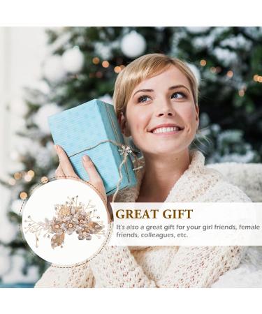 LALAFINA Hairpin Wedding Girls Hair Accessory Crystal Headpiece Bridesmaid Hair Clip Bridal Hair Clips Girls Tiara Rhinestone Barrette Gold Headgear Rhinestones - Buy Online on GoSupps.com